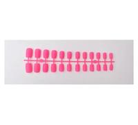 Unghie Finte 1PCS DIY Matte False Nails Square Head Frosted Press on Nail Tips Full Cover Artificial Fingernails Ballet Detachable No Glue(Color24)