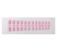 Unghie Finte 1PCS DIY Matte False Nails Square Head Frosted Press on Nail Tips Full Cover Artificial Fingernails Ballet Detachable No Glue(Color20)