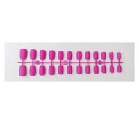 Unghie Finte 1PCS DIY Matte False Nails Square Head Frosted Press on Nail Tips Full Cover Artificial Fingernails Ballet Detachable No Glue(Color22)