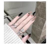 Unghie Finte 24Pcs/Box 2022 Cute and Playful Frozen Watermelon Women Girls Nail Art Fake Nails Handmade Coffin Cute Press-On Nails(Y28d)