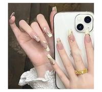 Unghie Finte 24Pcs/Box 2022 Cute and Playful Frozen Watermelon Women Girls Nail Art Fake Nails Handmade Coffin Cute Press-On Nails(Y-40s)