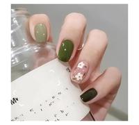Unghie Finte 24Pcs/Box 2022 Cute and Playful Frozen Watermelon Women Girls Nail Art Fake Nails Handmade Coffin Cute Press-On Nails(DY003)
