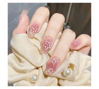 Unghie Finte 24Pcs/Box 2022 Cute and Playful Frozen Watermelon Women Girls Nail Art Fake Nails Handmade Coffin Cute Press-On Nails(HY181)