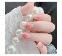 Unghie Finte 24Pcs/Box 2022 Cute and Playful Frozen Watermelon Women Girls Nail Art Fake Nails Handmade Coffin Cute Press-On Nails(X64)