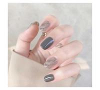 Unghie Finte 24Pcs/Box 2022 Cute and Playful Frozen Watermelon Women Girls Nail Art Fake Nails Handmade Coffin Cute Press-On Nails(PD-67)