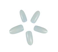 Unghie Finte 250 Pieces Per Bag Full Cover Oval False Nail Tips Purchase Specific Sizes Fake Nails For Paintting Unghie Finte Adesive(200 Pcs Clear Size 2-01)