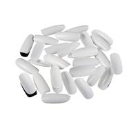 Unghie Finte 500pcs/pack Acrylic Nails Round Shapes False Nail Tips Full Cover False French Nail Tips Fake Nail Art Tips Tools Unghie Finte Adesive(White 500pcs)