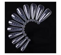 Unghie Finte 60Pcs Dual Nail Forms Extension Tips Mold Quick Buliding False Nails Short Almond Acrylic Upper Forms Diy Art Manicure Tool Unghie Finte Adesive(Color-3)