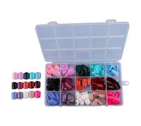 Unghie finte acriliche punte quadrate/mandorla/stilettos/bara unghie finte 360pcs unghie artificiali complete con custodia