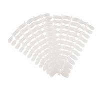 Unghie finte Art ABS, 480 pezzi, naturalmente trasparenti, ideali per esercitarsi nella nail art e per esporre la cartella colori, perfette per saloni di bellezza e per il fai te (Colore proprio)