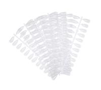 Unghie finte Art ABS, 480 pezzi, naturalmente trasparenti, ideali per esercitarsi nella nail art e per esporre la cartella colori, perfette per saloni di bellezza e per il fai te (Trasparente)