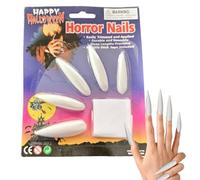 Unghie finte, colla per Halloween, lunghe unghie finte, riutilizzabili, per feste, decorazione della casa incantata, costumi e spettacoli