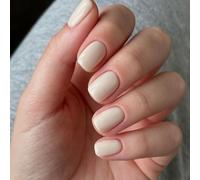 Unghie Finte Corte MouyouGlow,Squadrata Monocolore Milk White Glossy Solid Plain Press on Nails con Colla,Eckig Bianco Latte Solid Color Acryl Fake Nails Unghie per Donne e Ragazze