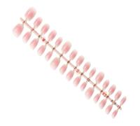 Unghie finte corte quadrate a pressione, lucide, alla moda, unghie finte, diverse dimensioni, per manicure a casa, facili da attaccare e