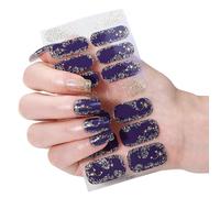 Unghie Finte Elegante Chiodi Di Natale Con Fiocchi Di Neve E Paillettes Chiodo Stampa Artificiale Su Chiodi Per Le Donne Set 24pcs