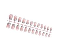 Unghie finte eleganti argentate glitterate a pressione, facili da applicare, per feste, 24 pezzi