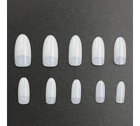 Unghie finte in acrilico trasparente, 10 misure, 500 pezzi