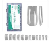 Unghie finte opache pre-file, unghie finte a pressione, gel soak off, per estensioni, 12 misure, unghie finte opache
