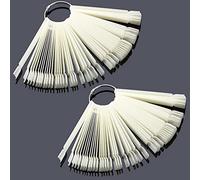 Unghie Finte per Espositore, 100pcs espositore unghie ventaglio Trasparenti Rettangolari Chiodi Falsi Strumenti di Manicure Mensola tip unghie espositore Display Unghie Finte Ventaglio