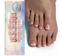 Unghie Finte Piedi Corte, 120 Pezzi Unghie Finte Piedi Copertura Completa Acrilico Press on Toe Nails Manicure per Donne Ragazze per DIY Nail Art - 12 Misure