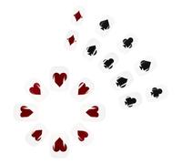Unghie finte quadrate a pressione per San Valentino, design lucido, unghie finte, unghie finte, unghie artificiali in acrilico, 24 pezzi, 12 misure
