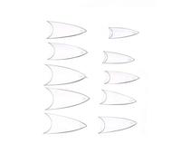 Unghie finte resistenti, 500 pezzi, di medie dimensioni, appuntite, da donna, strumento per nail art, 2#