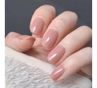 Unghie finte rosa a pressione, corte con colla, 24 pezzi, set di unghie finte rosa nude naturale, 12 misure, riutilizzabili, facili da applicare, kit per manicure domestica, per donne, uso quotidiano