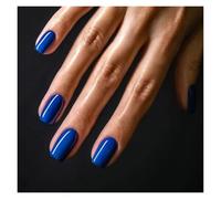Unghie Finte Solid Color Wearable Nail Art Fashion Red Blue Rose Pink Square Shape Finished False Nails Press on Nails with Glue Unghie Finte Adesive(Color14)
