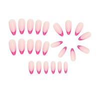 Unghie finte, unghie artificiali,Bastone di mandorle sulle unghie - 24 riutilizzabili brevi lucidi sulle unghie artificiali per la manicure del salone di arte domestica