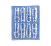 Unghie flessibili che decorano il modello di telaio scolpito in silicone riutilizzabile strumento artistico adatto per la creazione di ciondoli per unghie accessori fatti a mano per nail