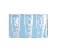 Unghie flessibili in silicone per disegni unici di gatti, robusto e facile da maneggiare, si adatta a tutti i tipi e dimensioni di unghie in silicone strumento per nail art