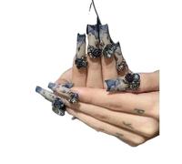 Unghie for migliorare il temperamento, manicure for le mani" retrò con una camelia acquerello for manicure a vento fresco staccabile (10 pezzi)(L)