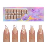 Unghie francesi per gli appassionati di moda, 150 pezzi, pratiche e comode per l'uso quotidiano, manicure francese