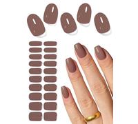 Unghie Gel Adesive UV,20 PCS Marrone Gelatinoso,Puro Pellicola per Unghie Autoadesiva