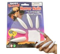 Unghie Gotiche a Pressione | 10 Pezzi Lunghe Unghie False Terrore,Decorazione per Halloween Feste Costumi Opere Teatrali Case Incantate Vampiro