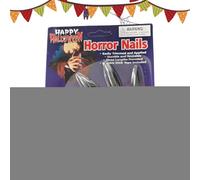 Unghie gotiche adesive - 10 pezzi fantasma lunghe unghie finte | spaventose decorazioni per unghie per mascherata spettacolo palcoscenico Halloween feste vampiro gioco di ruolo