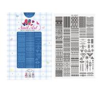 Unghie Immagini D'arte Modello Di Puntale Di Fiori Unghie Francobolli Polacchi Manicure Stencil Per E Salone Usare Le Piastre Di Stampaggio Per Unghie Usare