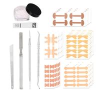 Unghie Incarnite Piedi Strumenti, Correttore Professionale per Unghie Incarnite e Set di Strisce Adesive Strumenti Pratici per Pedicure Adatti a Donne Uomini