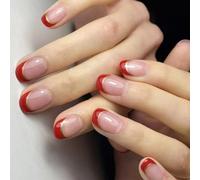 Unghie ovali corte punte unghie finte colle sulle unghie stick sulle unghie premere sulle unghie unghie finte artificiali per donne e ragazze