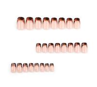 Unghie Quadrate Da Imprimere Leopardo Falso Colla Su Acrilico Artificiale Dimensione 12 24 Pezzi Da Incollare Per Le Donne Del Chiodo Mandorla Bara Pizzo Francese Del Chiodo