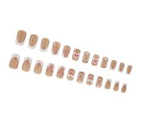 Unghie Quadrate Suggerimenti Falso Collante Sulla Stampa Falso Artificiale Per Le Donne E Le Ragazze Acrilico Chiodo Per Le Donne Chiodo Chiaro