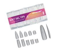 Unghie sottili a pressione con scala di posizionamento, senza bisogno di foratura, punte riutilizzabili in ABS per un look naturale, punta professionale per nail art