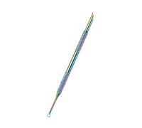 Unghie Spingi cuticole Rimozione cuticole Trimmer Cerchi A forma cerchi Detergente per unghie Doppio lato Strumento per manicure e pedicure Spingitore in acciaio inossidabile