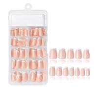 Unghie Trasparenti 240 pezzi trasparenti senza segni satinati a spillo/mandorla/quadrati for unghie finte sistema di estensione della punta for manicure finta Fake Nails(Style-S)