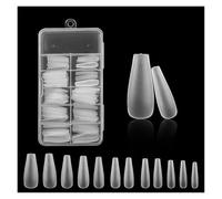 Unghie Trasparenti 360 pezzi trasparenti senza segni, quadrati, ovali, mandorla, for unghie finte, sistema di estensione della punta for manicure finta Fake Nails(Style-S)