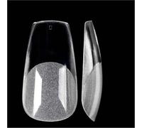 Unghie Trasparenti 480 pezzi borsa morbida unghie finte punte for unghie quadrate for estensione punte delle dita arte fai da te stampa sullo strumento for manicure Fake Nails(480Pc S Coffin)