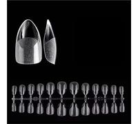 Unghie Trasparenti 480 pezzi borsa morbida unghie finte punte for unghie quadrate for estensione punte delle dita arte fai da te stampa sullo strumento for manicure Fake Nails(480Pc S Stiletto)