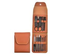 Unghie Unisex Grooming Set 12pcs Strumenti Professionali Chiodi Cutter In Acciaio Inox Manicure Accessori PU Viaggio Organizzato Elegante Forbici Set