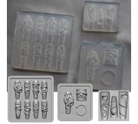 Unghie versatili in silicone per adorabili design a serpente, accessorio robusto e flessibile per tutte le forme e lunghezze delle unghie in silicone artistico