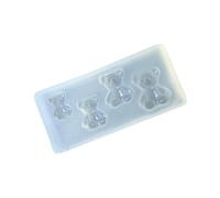 Unghie versatili in silicone per adorabili disegni a forma di orso, accessorio robusto e flessibile per tutte le forme e lunghezze, in silicone artistico